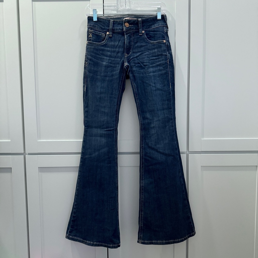 Ariat REAL Denim Perfect Rise Flare Jeans Paulina Florida Boho Western Cowgirl! - Picture 6 of 16